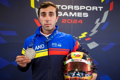 Àlex Machado aconsegueix un resultat històric per a Andorra: medalla de plata en kàrting sprint sènior als  FIA Motorsport Games